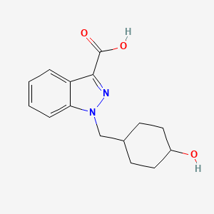 Chemical structure of AB-CHMINACA metabolite M5A