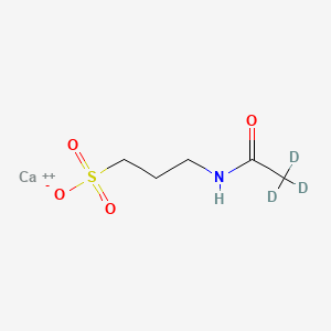Chemical structure of Acamprosate-d3 (calcium salt)