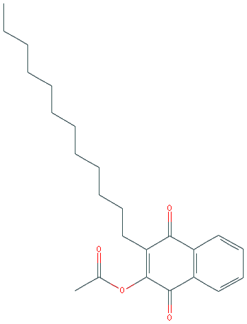 Chemical structure of Acequinocyl