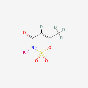 Chemical structure of Acesulfame-d4 Potassium Salt