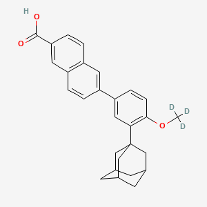 Chemical structure of Adapalene-d3