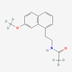 Chemical structure of Agomelatine-d6