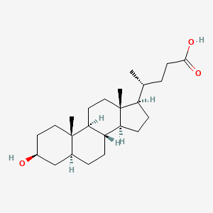 Chemical structure of Alloisolithocholic Acid