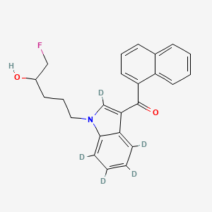 Chemical structure of AM2201 N-(4-hydroxypentyl) metabolite-d5