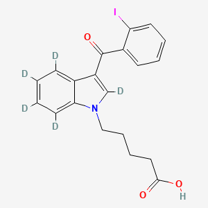 Chemical structure of AM694 N-pentanoic acid metabolite-d5