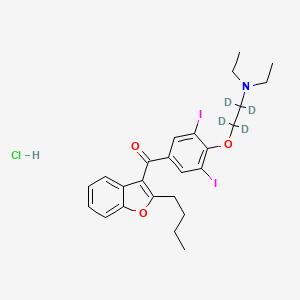 Chemical structure of Amiodarone-d4 Hydrochloride