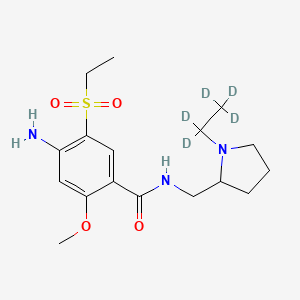 Chemical structure of Amisulpride-d5