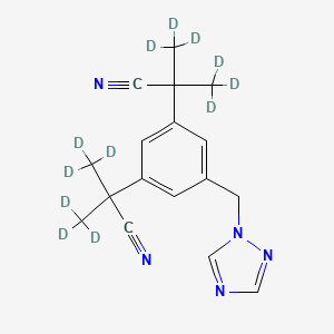 Chemical structure of Anastrozole-d12