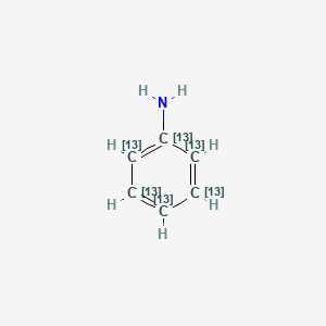 Chemical structure of Aniline-13C6