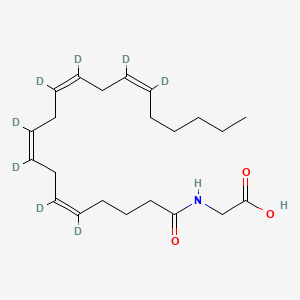 Chemical structure of Arachidonoyl Glycine-d8