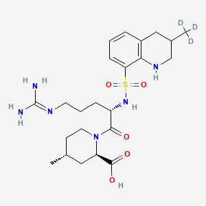 Chemical structure of Argatroban-d3 (hydrochloride)