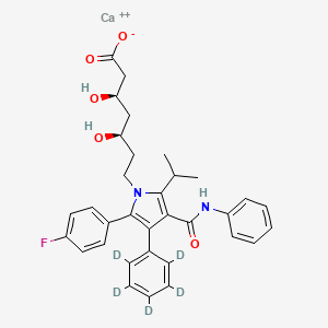 Chemical structure of Atorvastatin-d5 (calcium salt)