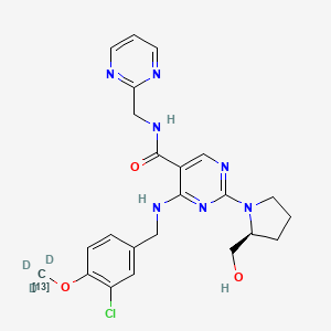 Chemical structure of Avanafil-13C-d3