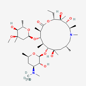 Chemical structure of Azithromycin-13C-d3