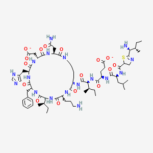 Chemical structure of Bacitracin Complex