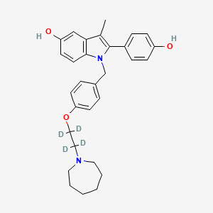 Chemical structure of Bazedoxifene-d4