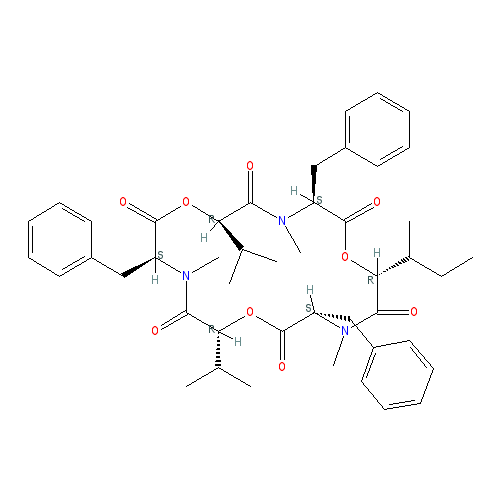 Chemical structure of Beauvericin A