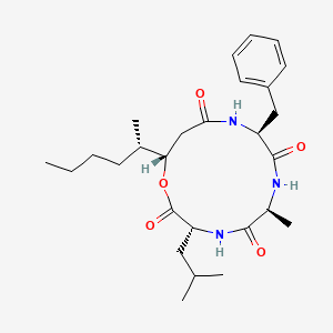 Chemical structure of Beauveriolide I