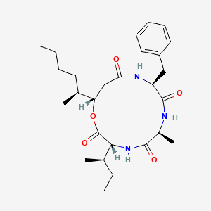 Chemical structure of Beauveriolide III