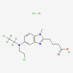 Chemical structure of Bendamustine-d4 (hydrochloride)