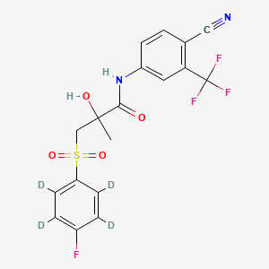 Chemical structure of Bicalutamide-d4