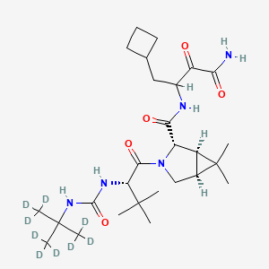 Chemical structure of Boceprevir-d9