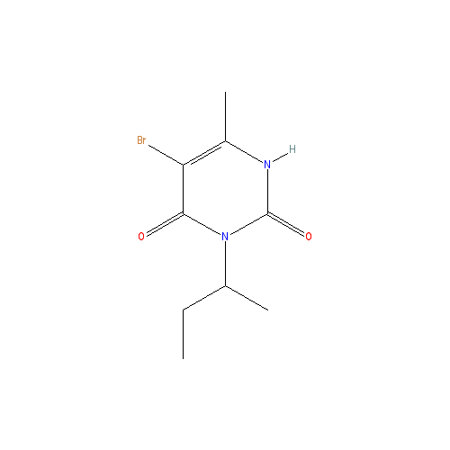 Chemical structure of Bromacil