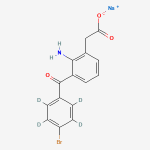 Chemical structure of Bromfenac-d4 (sodium)