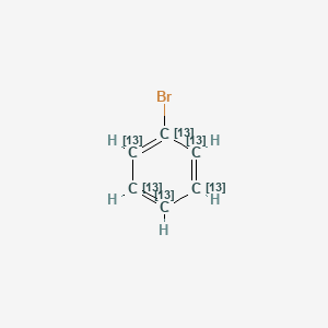 Chemical structure of Bromobenzene-13C6