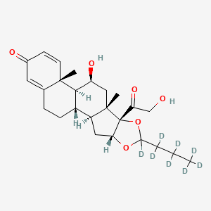 Chemical structure of Budesonide-d8