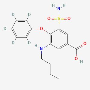 Chemical structure of Bumetanide-d5