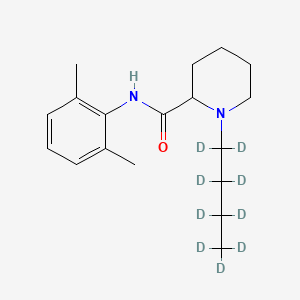 Chemical structure of Bupivacaine-d9
