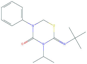 Chemical structure of Buprofezin