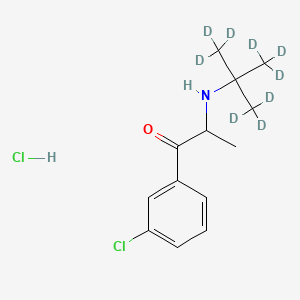 Chemical structure of Bupropion-d9 (hydrochloride)