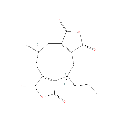 Chemical structure of Byssochlamic Acid
