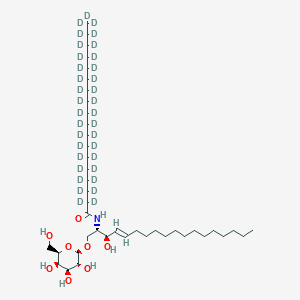 Chemical structure of C18 Galactosylceramide-d35 (d18:1/18:0-d35)