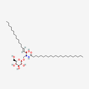 Chemical structure of C22 Galactosylceramide-d4 (d18:1/22:0-d4)
