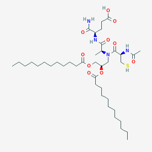 Chemical structure of C6 Biotin Galactosylceramide (d18:1/6:0)