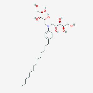 Chemical structure of C6 Glucosylceramide (d18:2/6:0)
