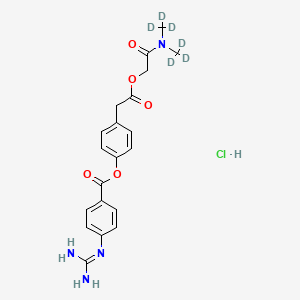 Chemical structure of Camostat-d6 (hydrochloride)
