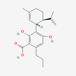 Chemical structure of Cannabidivarinic Acid