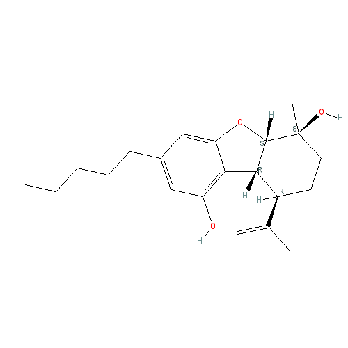 Chemical structure of Cannabielsoin
