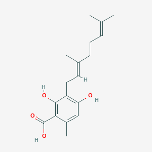 Chemical structure of Cannabigerorcinic Acid