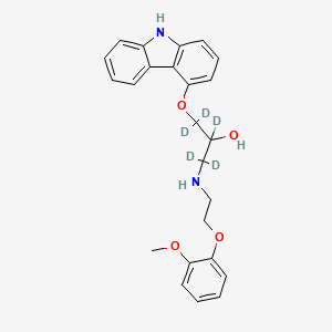 Chemical structure of Carvedilol-d5