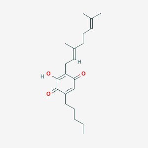 Chemical structure of CBGQ