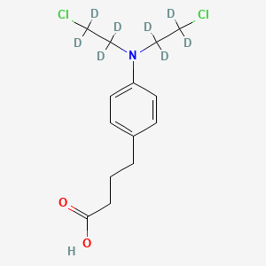 Chemical structure of Chlorambucil-d8