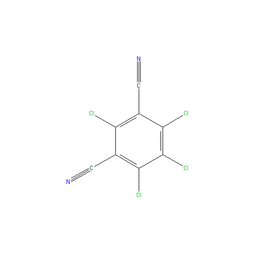 Chemical structure of Chlorothalonil