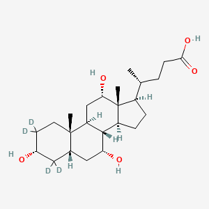 Chemical structure of Cholic Acid-d4