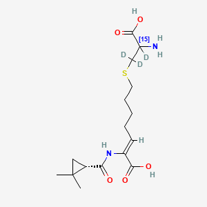 Chemical structure of Cilastatin-15N-d3
