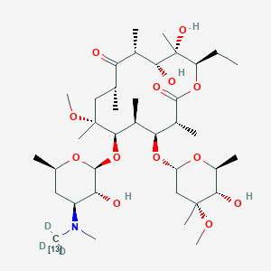 Chemical structure of Clarithromycin-13C-d3
